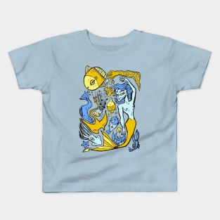 Underwater collage fantasy Kids T-Shirt